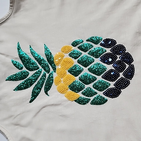 Justice Sequin Pineapple Tank Top - Picture 3 of 10